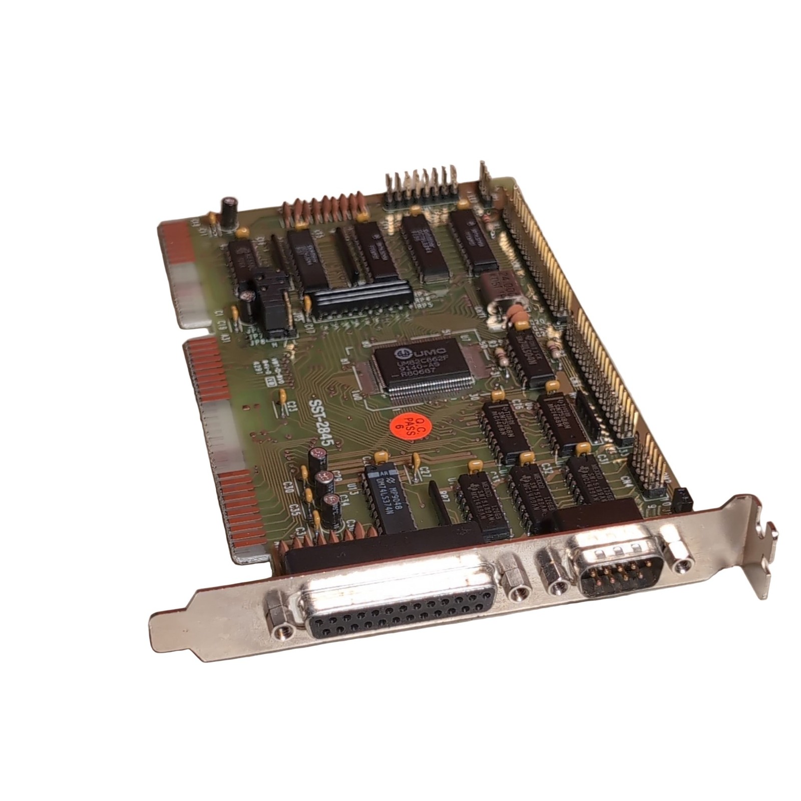 SST-2845 Multi-I/O ISA Expansion Card DB25 Parallel DB9 Serial Green