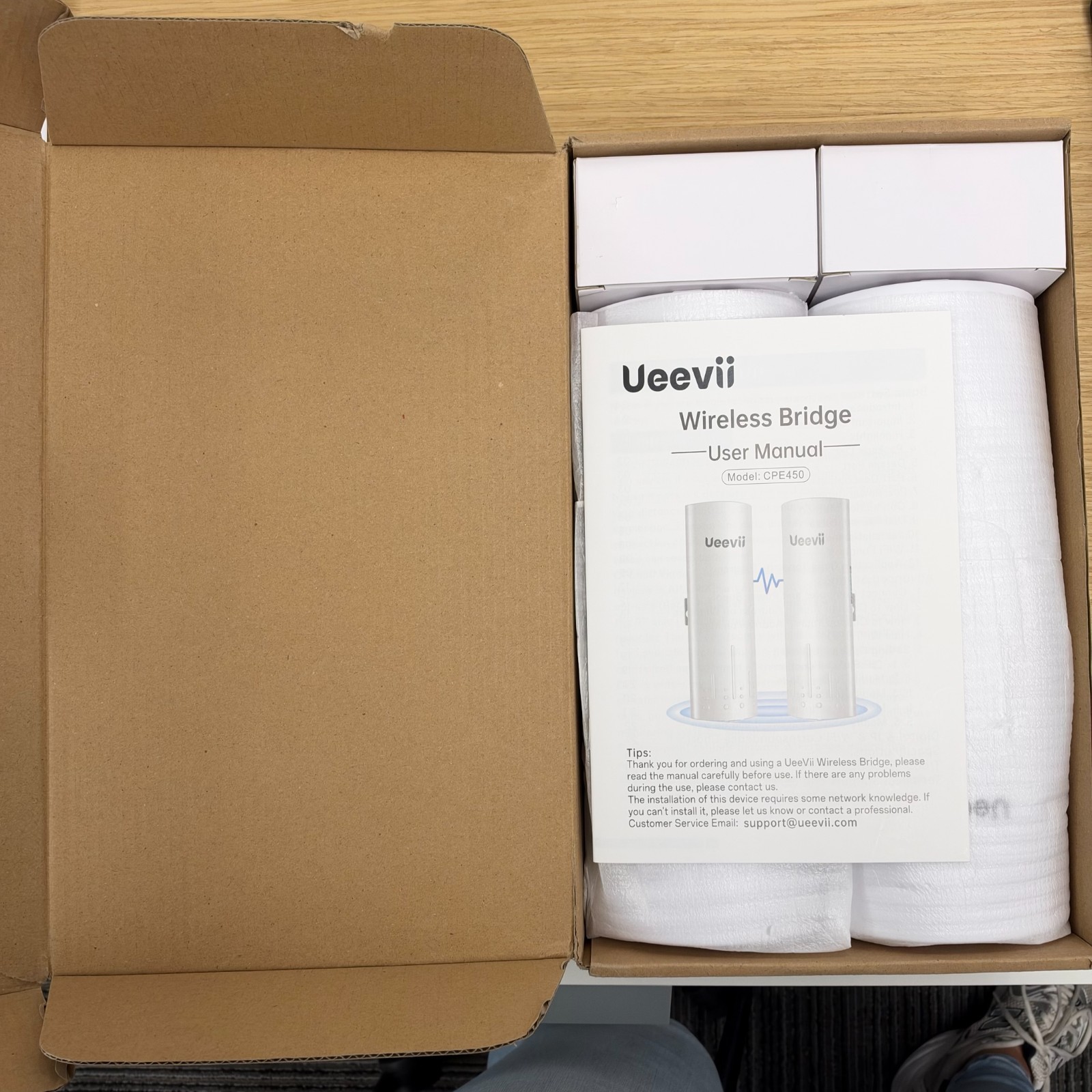 UeeVii CPE450 Wireless Bridge Kit (2-Pack)
