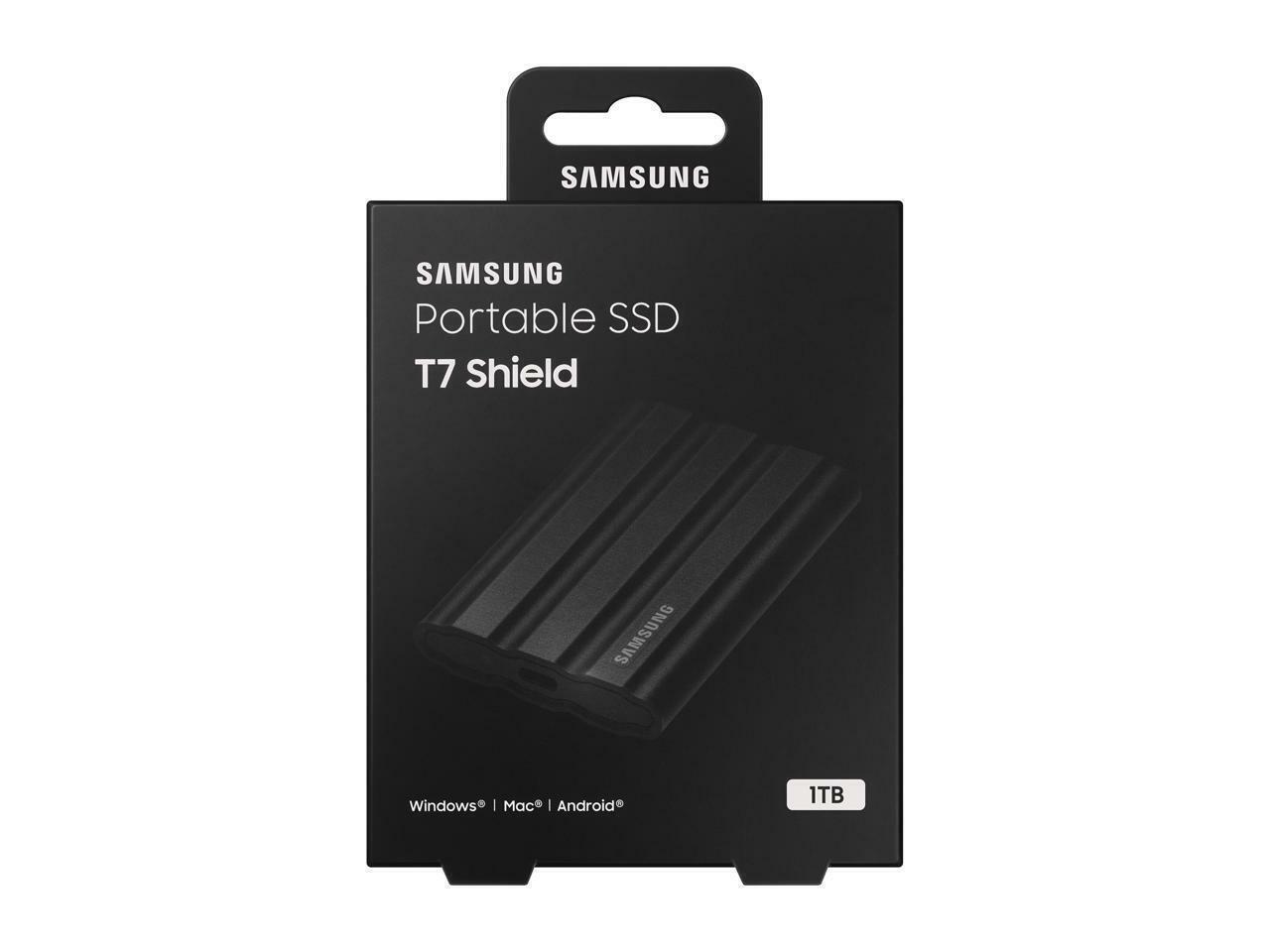 Samsung T7 Shield 1TB External SSD - Black (‎MU-PE1T0S/AM)