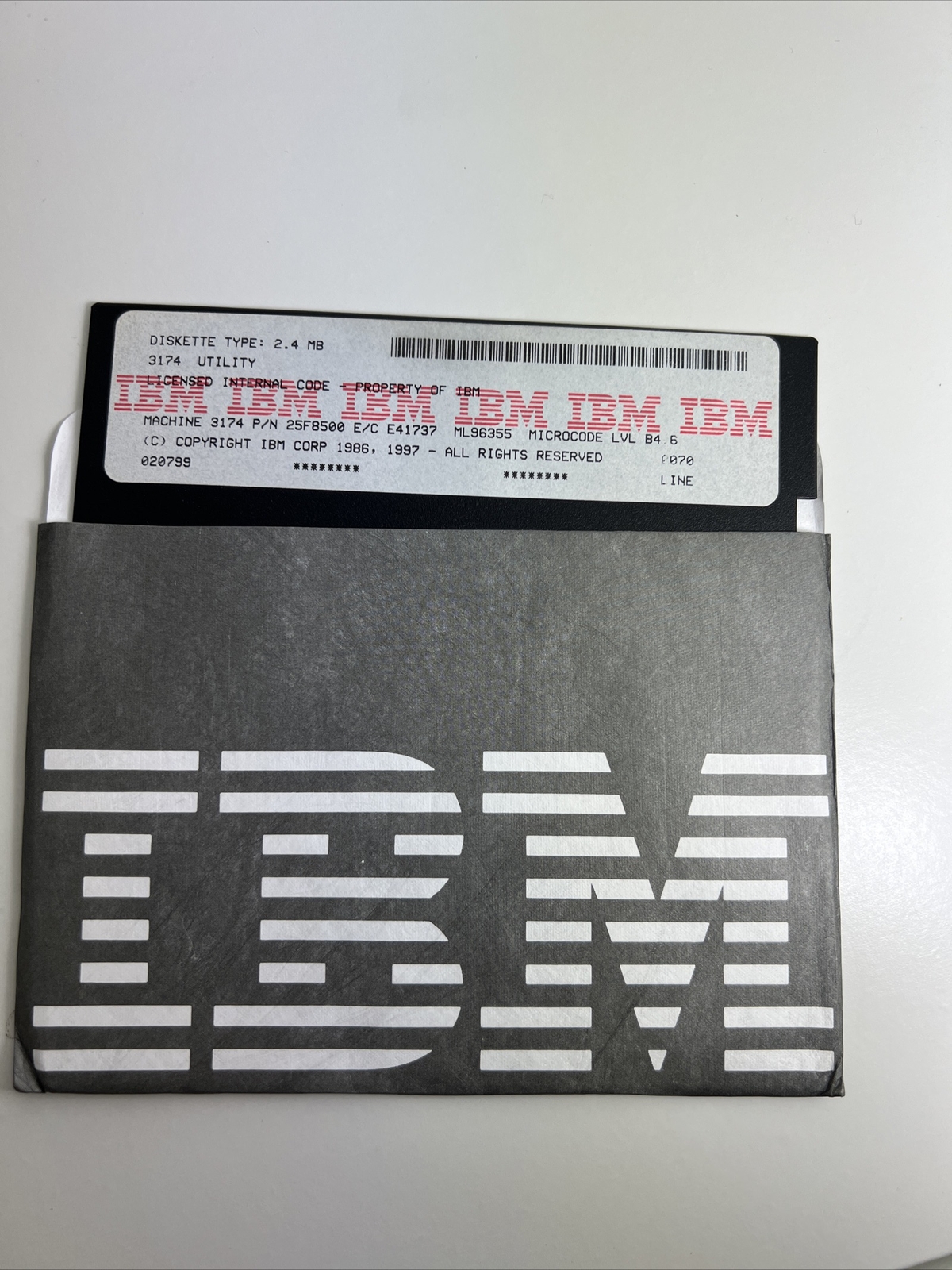 Vintage IBM, MACHINE 3174 P/N 25F8500 E/C E41787 5.25" Floppy Disks; Late 1980's