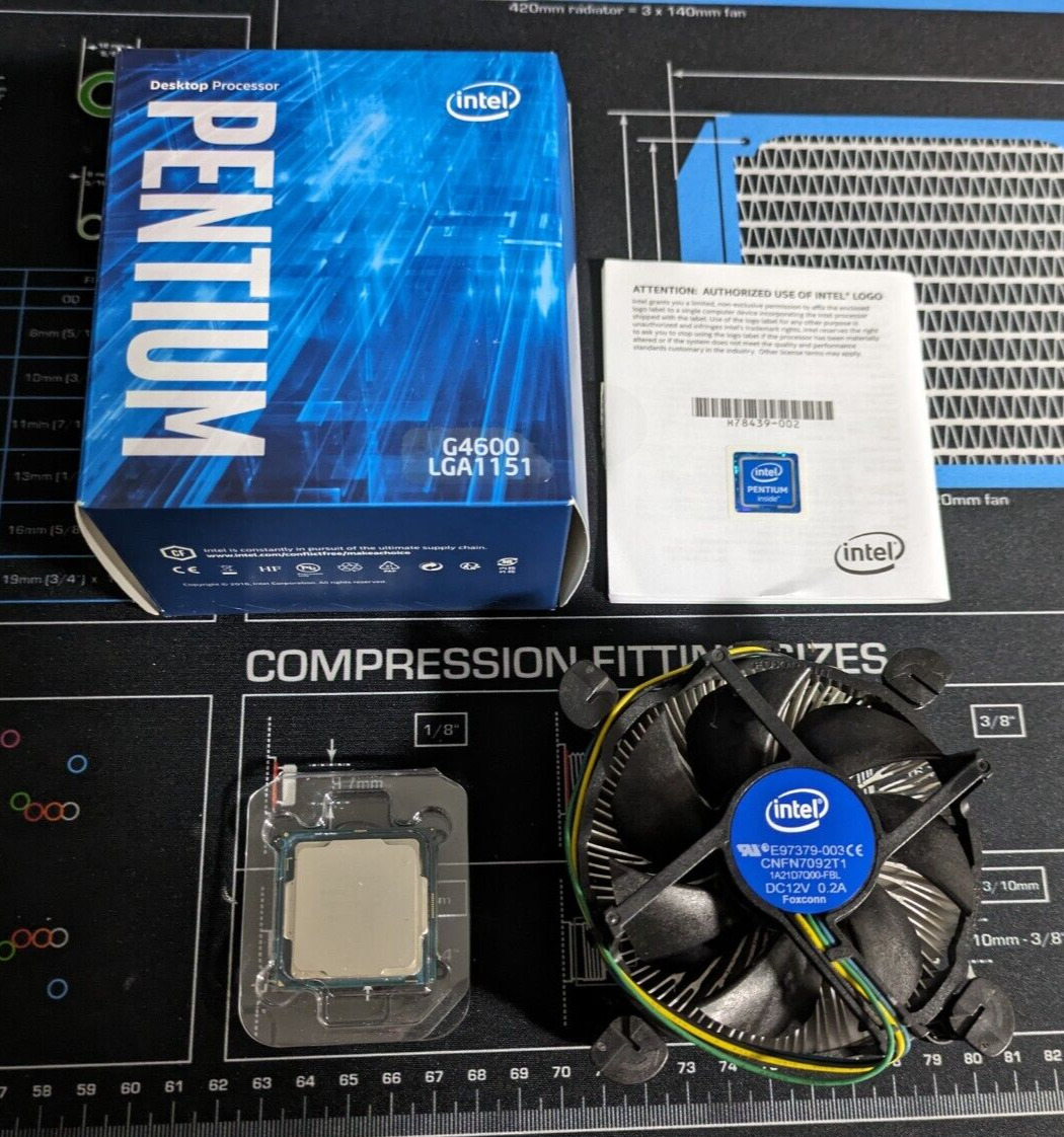 Intel Pentium G4600 3.6Ghz Dual-Core LGA1151 Desktop Processor BX80677G4600
