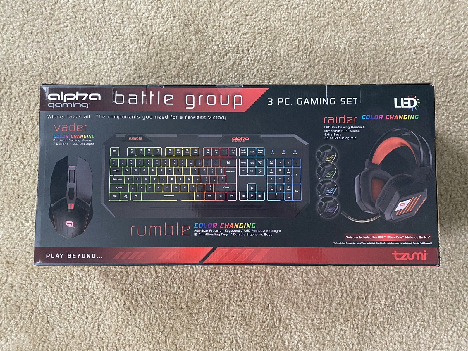 Alpha Gaming Battle Group 3 Piece Gaming Set