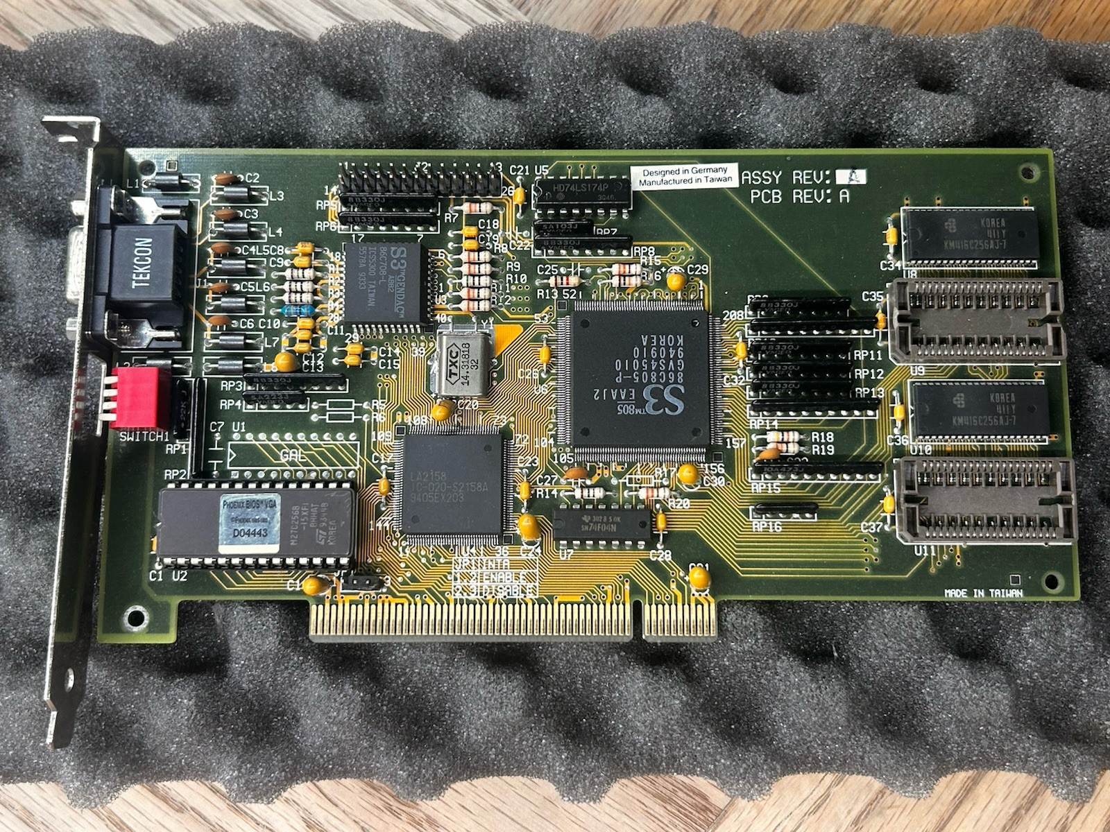 Miro miroCRYSTAL10SD S3 805 1MB VLB PCI Bridge Video Card for 486 Pentium (1994)