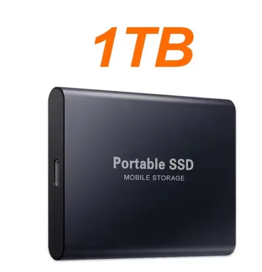 External SSD 1TB 2TB  Portable Hard Drive USB 3.1 Type-C High Speed PC Mac