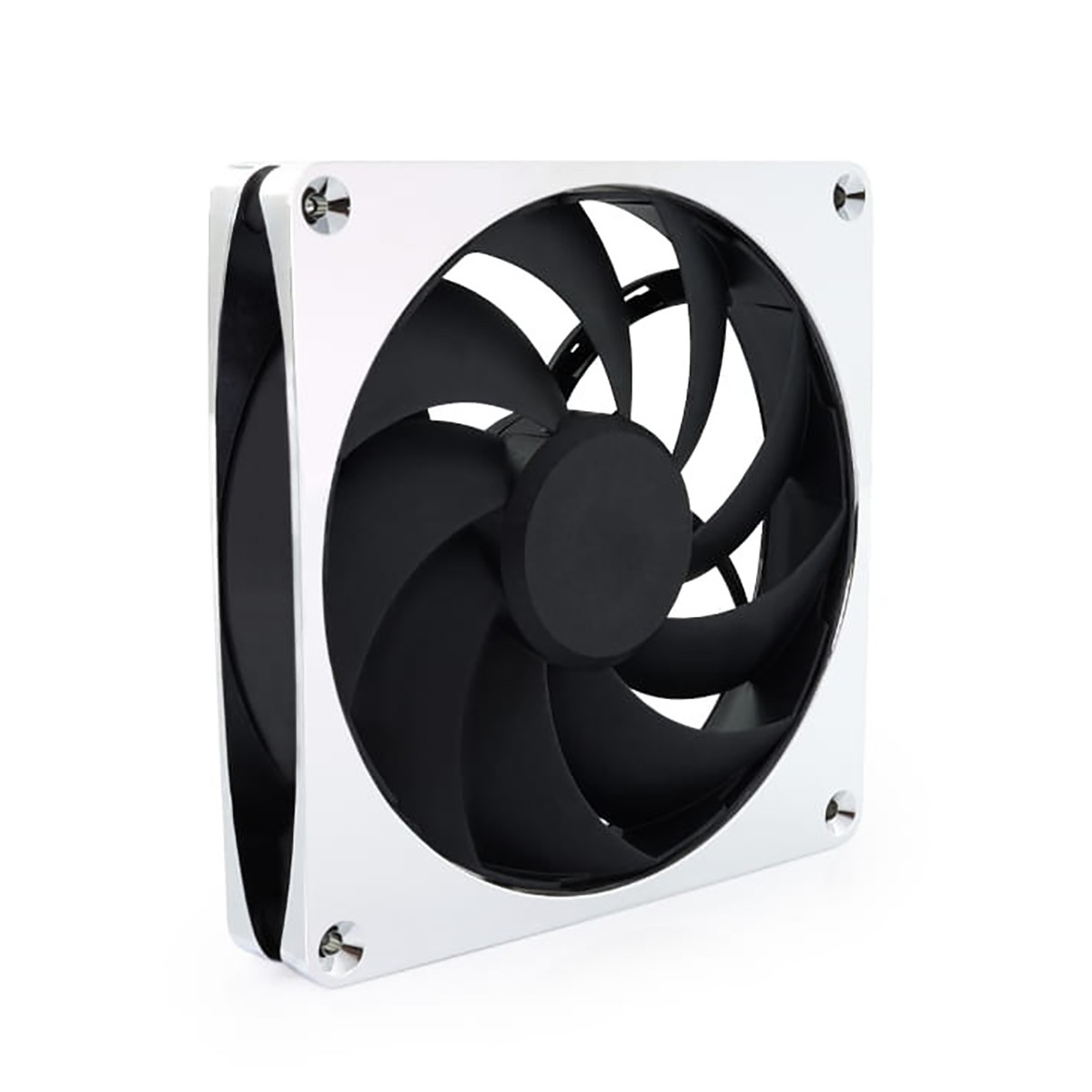Alphacool Apex Stealth Metal 140mm Fan, 2500 RPM, Chrome