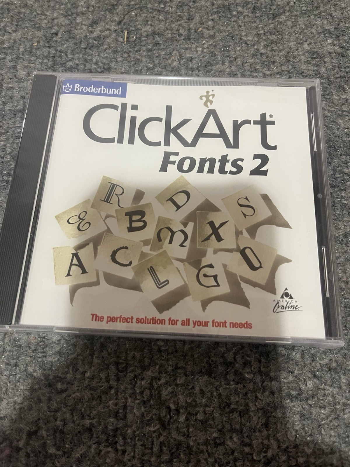 Vintage 1993 Broderbund ClickArt Fonts 2 Sealed