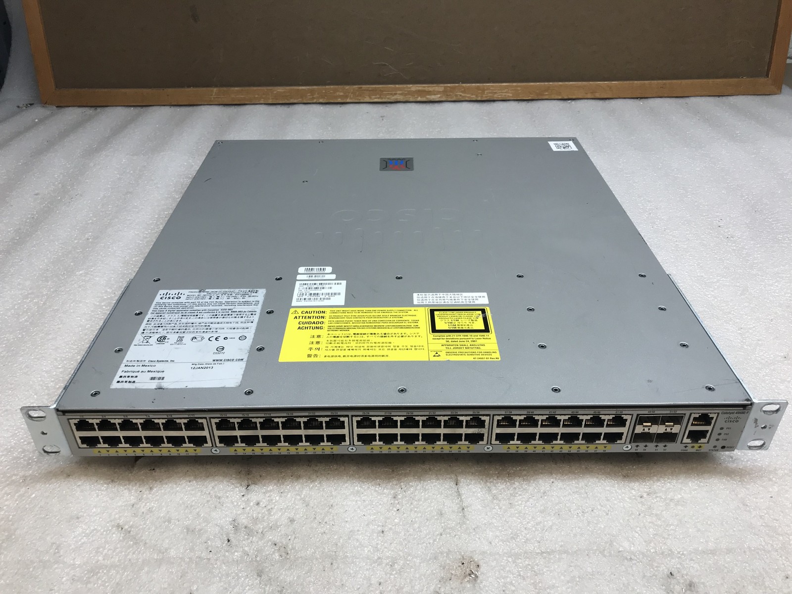 Cisco Catalyst 4948 WS-C4948E-F 48 Port L3 Gigabit Switch Dual AC