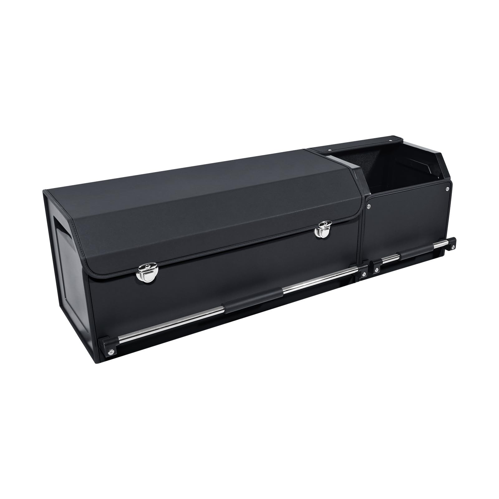 Car Trunk Organizer, Leather Trunk Organizer for SUV with Lid and Sturdy Hand...