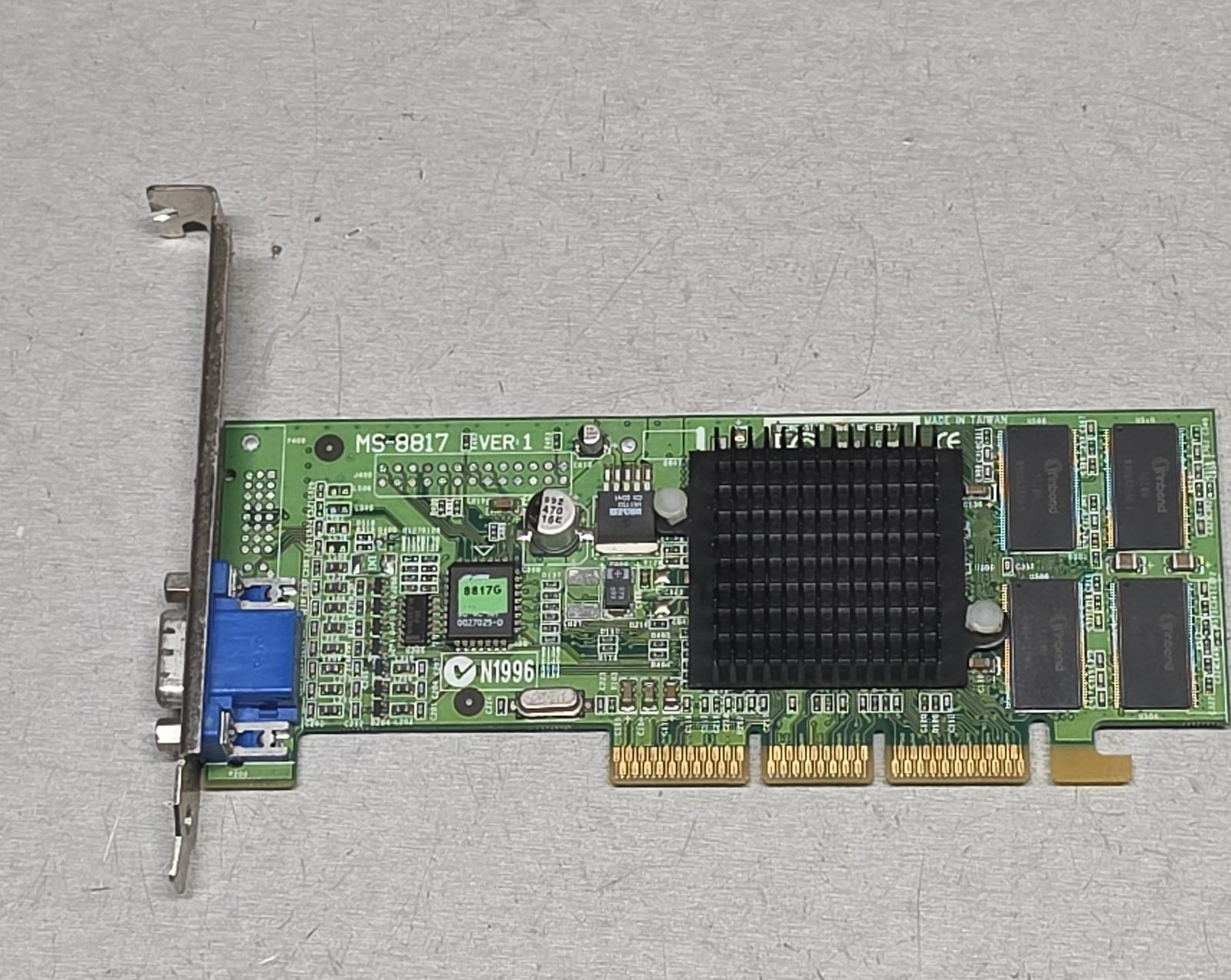 MSI MS-8817 AGP VGA Video Card Vintage Graphics Board