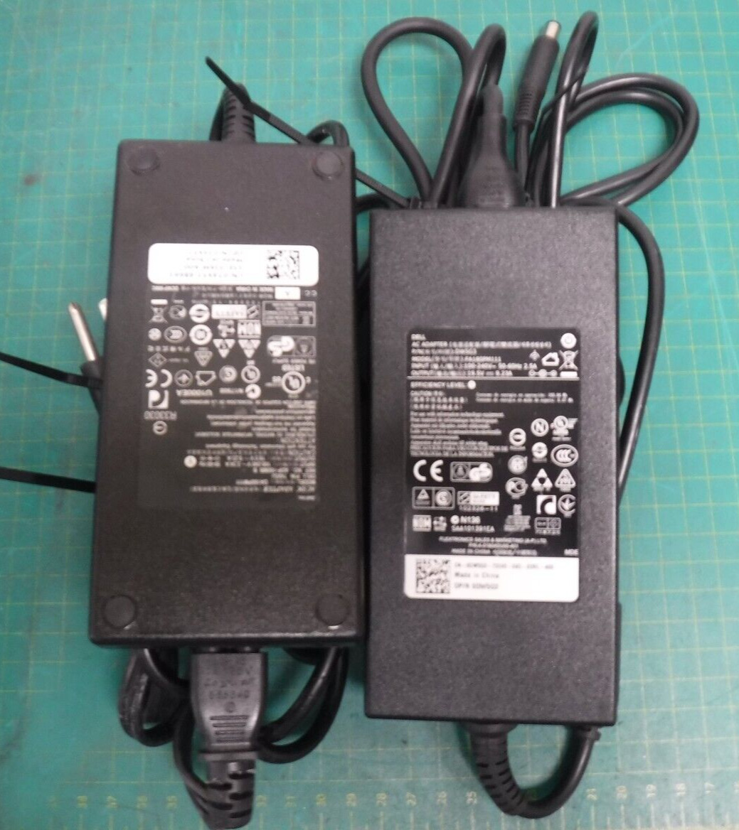 Lot of two Genuine DELL 180W 19.5V 9.23A AC Adapter  074X5J 0DW5G3 Laptop