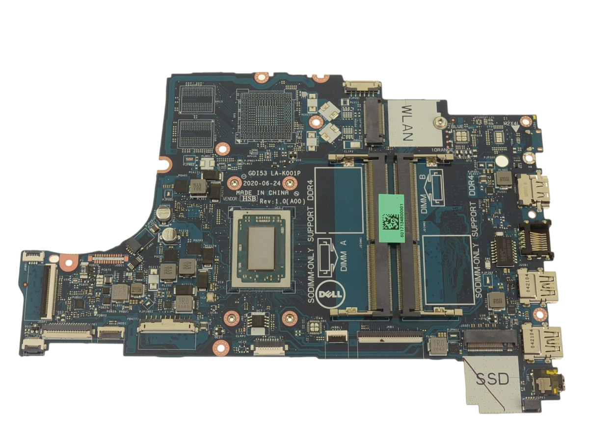 Dell Inspiron 3505 Laptop Motherboard AMD Ryzen 5 3450U DDR4 LA-K001P 5HPX6