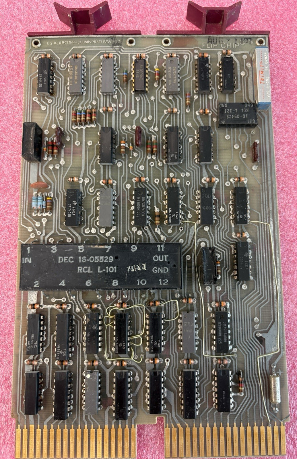 Early Vintage 1972 DEC Digital M7290 PDP 11/20 Card