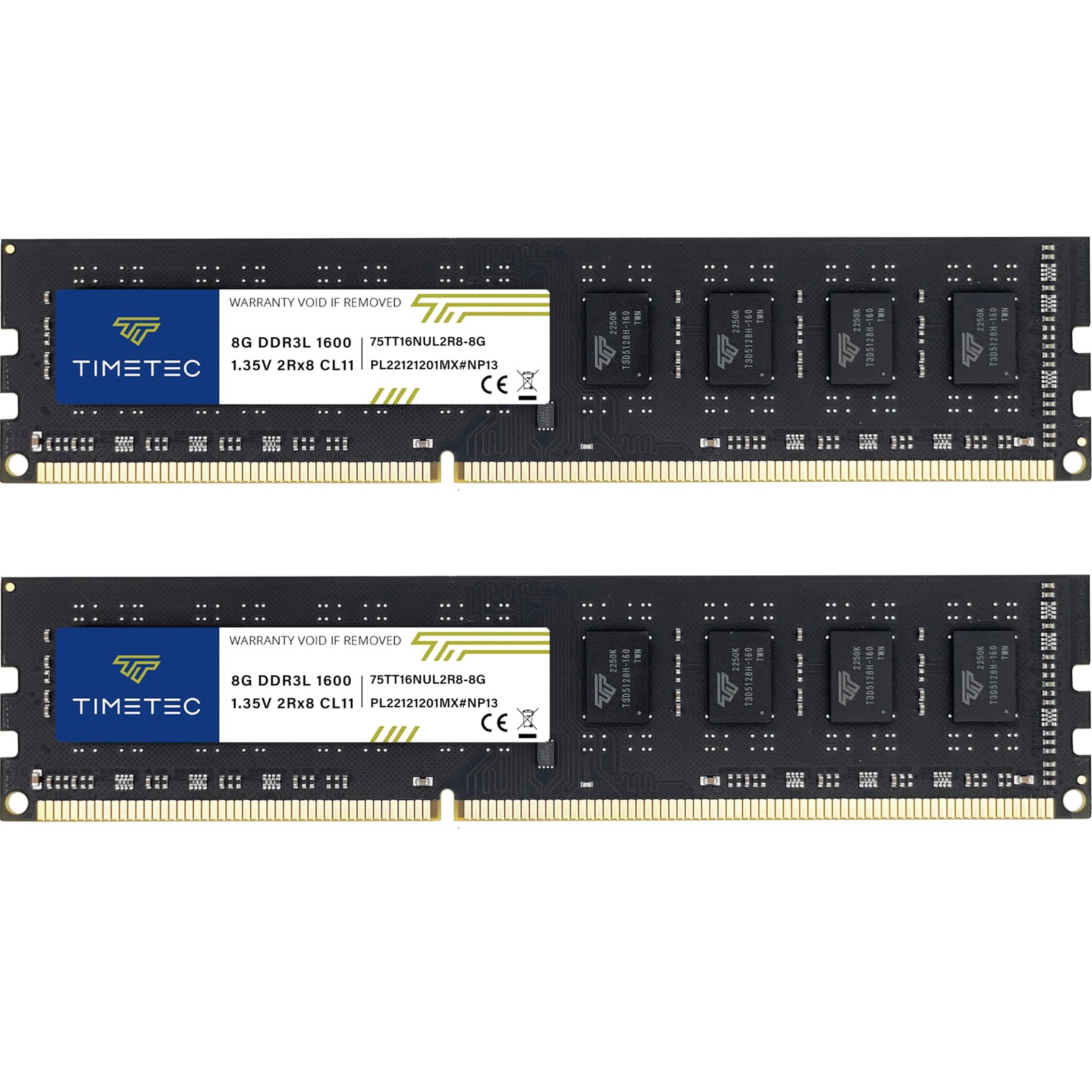 Timetec Premium 16GB KIT(2x8GB) DDR3L / DDR3 1600MHz (DDR3L-1600) PC3L-12800 ...
