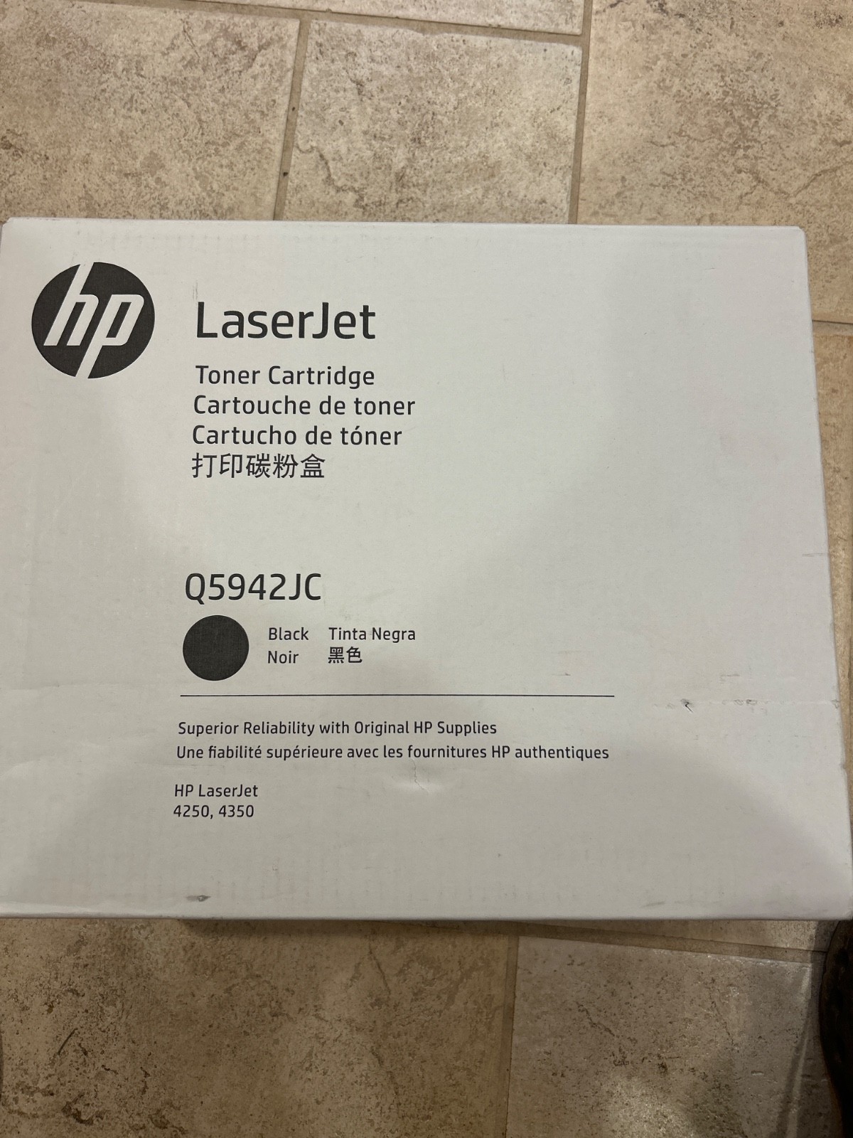 HP Q5942JC Black High Volume Toner Cartridge - Factory Sealed Box HP 42A New