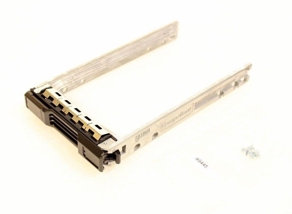 NEW Dell 2.5" HD TRAY Kit With Screws and Labels COMPELLANT GHMP8/7D4F6