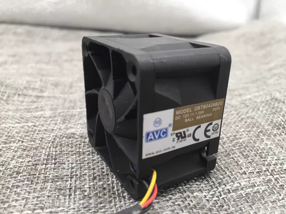 AVC DBTB0428B2G 4028 DC12V 1A 4CM 4-Wire Server Power Supply Cooling Fan