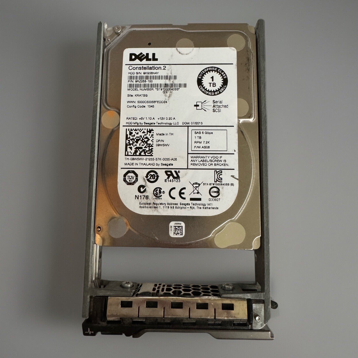 Dell ST91000640SS Constellation 2 6G 7.2K 2.5" SAS HDD