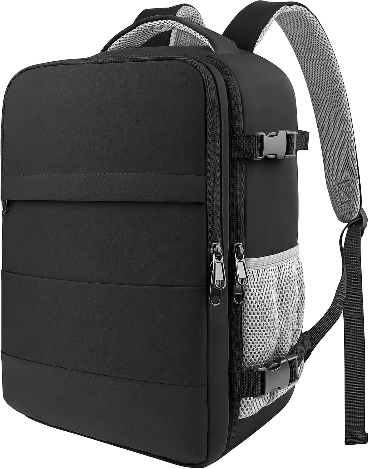 Travel Backpack Flight Approved Bag Men Women, Medium Black
