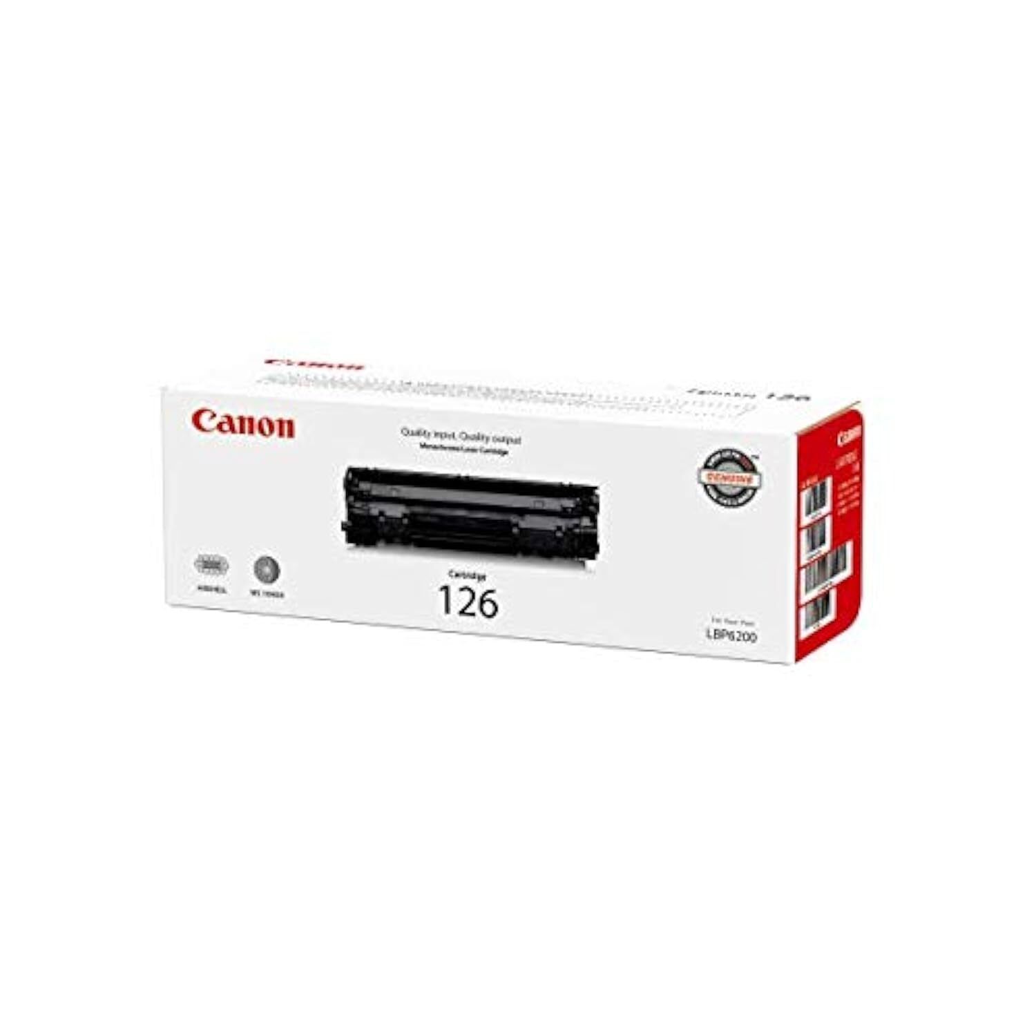 Canon Genuine Toner Cartridge 126 Black (3483B001), 1-Pack, for Canon imageCLA