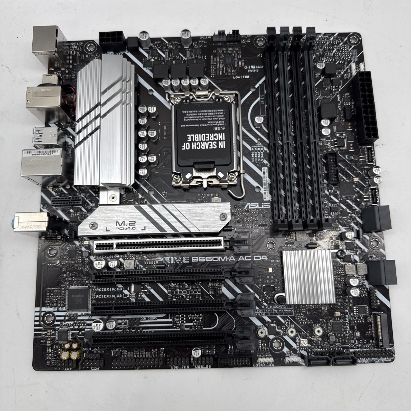 Asus Prime B660M-A AC D4 LGA 1700 mATX Intel DDR4 Motherboard (M1)