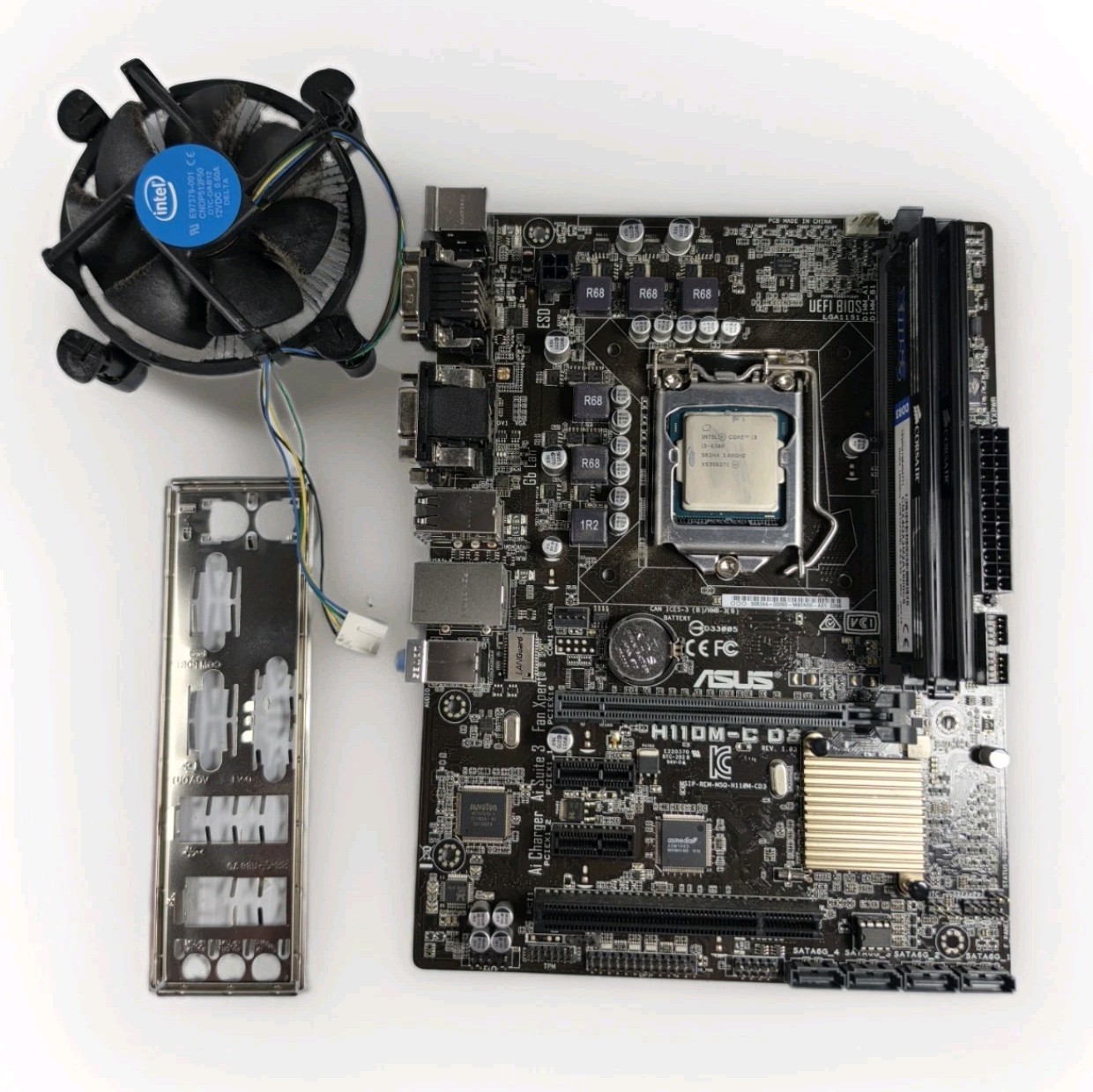 ASUS H110M-C D3 MOTHERBOARD With CPU & 8GB RAM