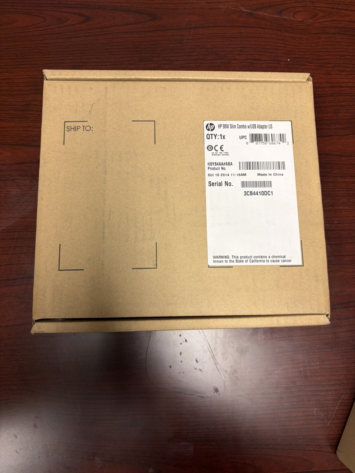HP 90W Slim Combo w/USB Adapter US - H6Y84AA#ABA