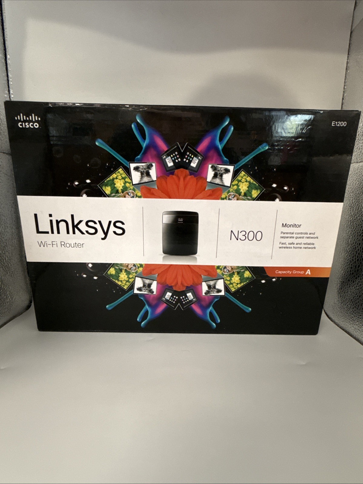 Cisco Linksys E1200 N300 Mbps 4-Port Wireless-N w/ 2.4GHz New Open Box