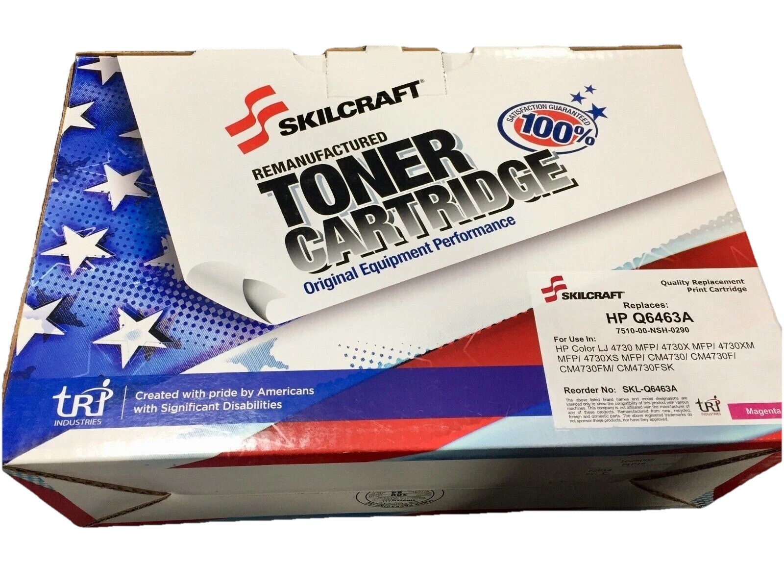 SKILCRAFT Toner Cartridge HP Q6463 Magenta - NEW in Box sealed wrapper