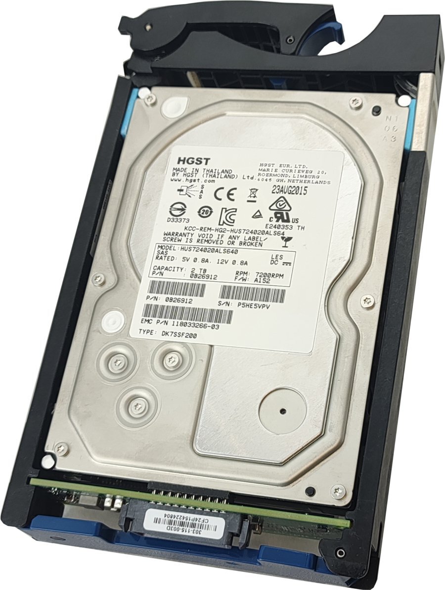 Emc 118033266-03 005050945 Hus724020als640 2tb