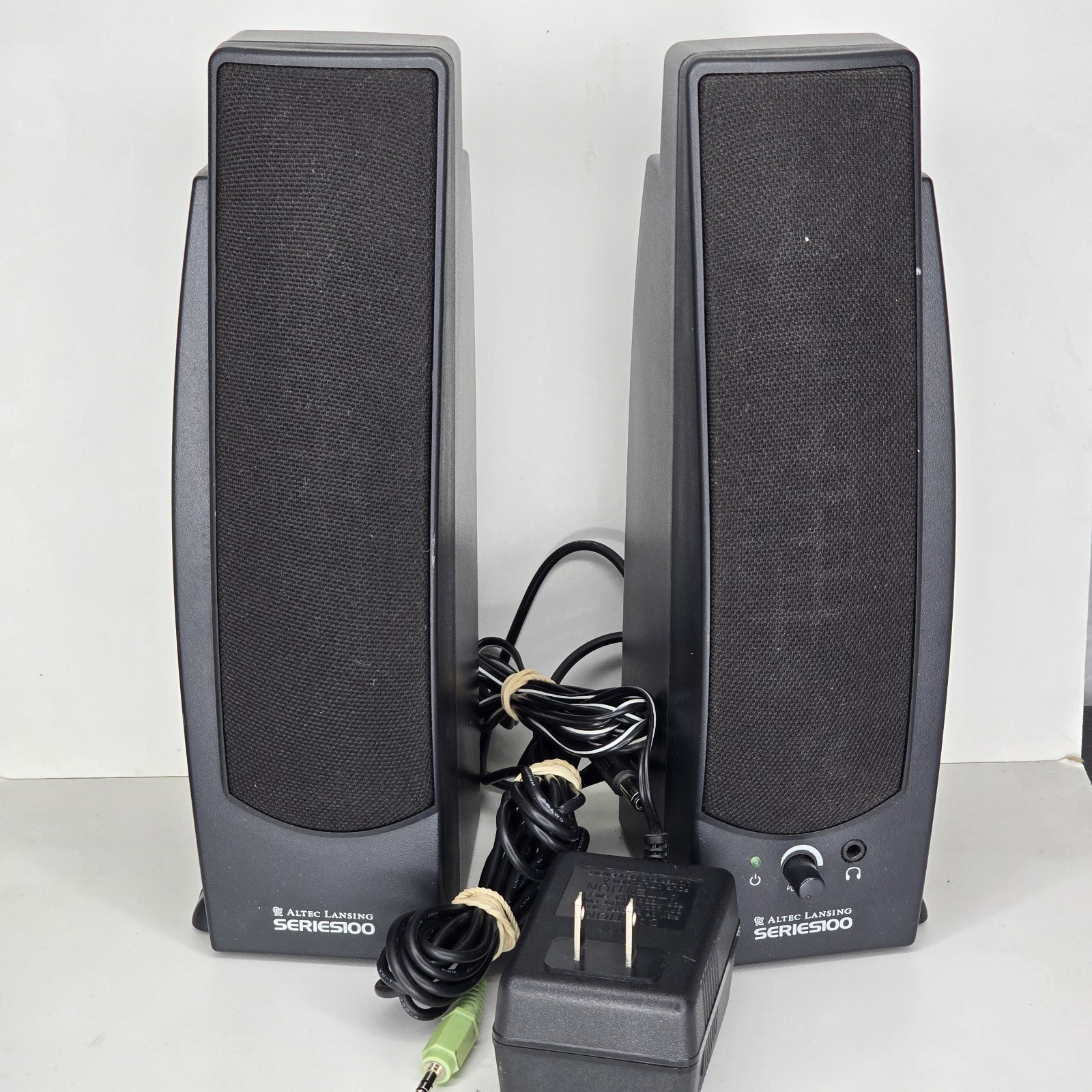Altec Lansing Series 100 Computer Speakers 120 Powered Audio With Power Supply