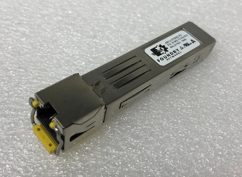 Foundry ABCU-5700RZ-FD Gigabit 1000BASE-TX RJ45  E1MG-TX To SFP  Transceiver