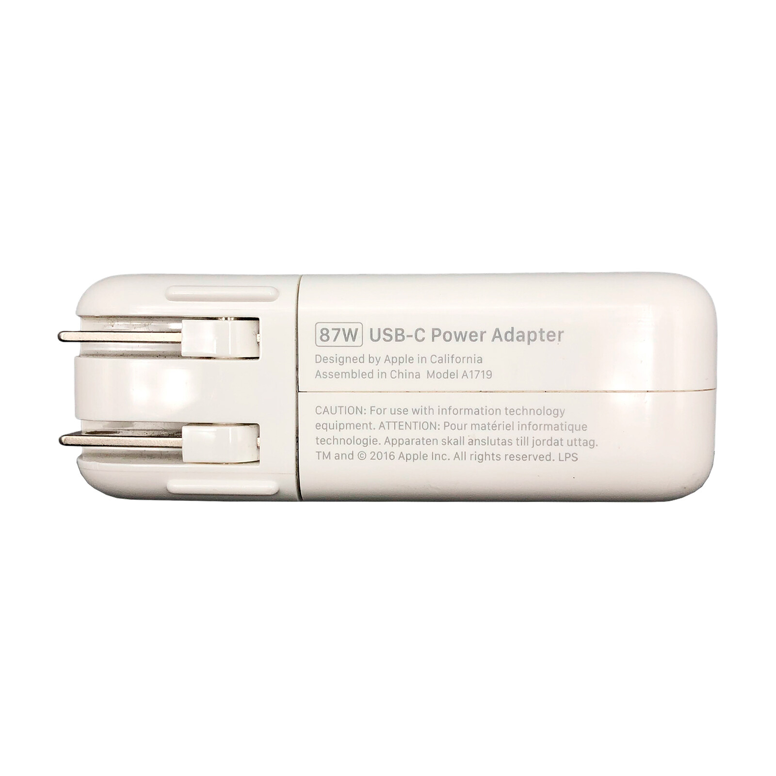 Original Apple 87W USB-C Power Adapter For MacBook Pro 2016-2020 w/o Cable
