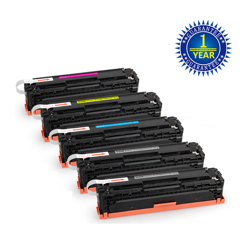 5PK CF210A 131A 2KMCY Toner Cartridge For HP Laserjet Pro 200 M276nw M251nw