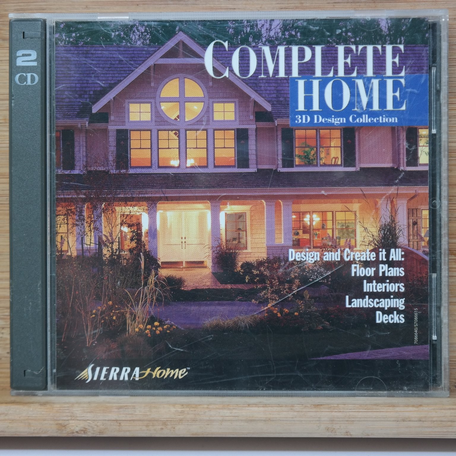 Sierra Home Complete Home 3D Design Collection Software 2 CD Set PC 1999 Home