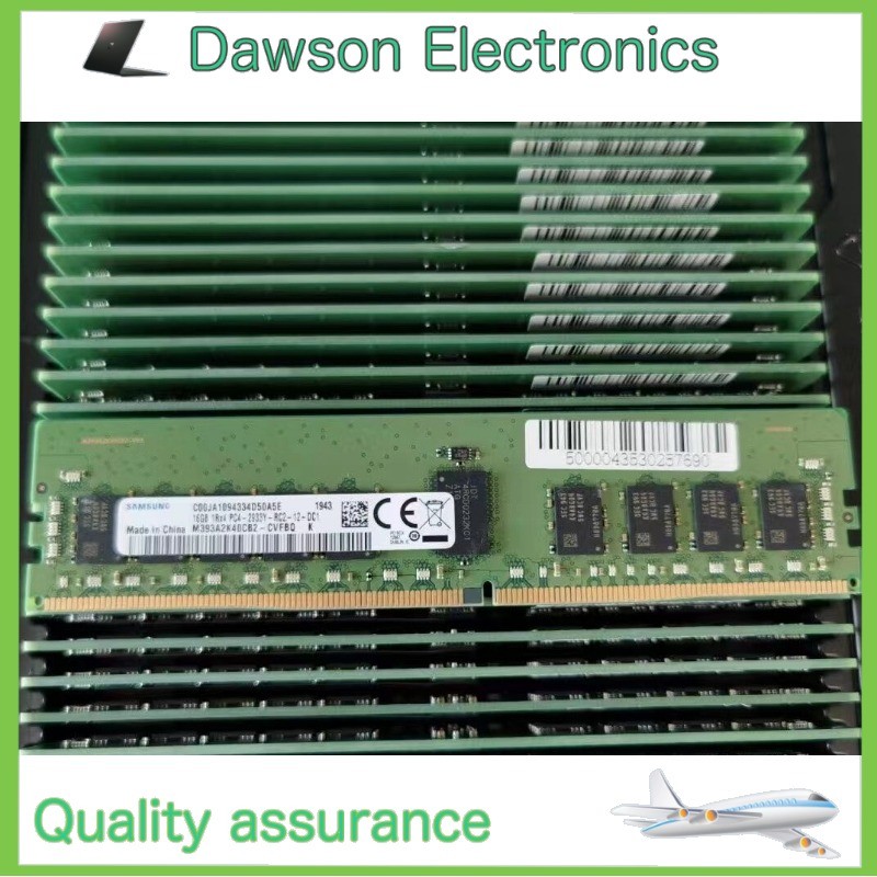 SAMSUNG 16GB DDR4 2933 1Rx4 PC4-23400 M393A2K40CB2-CVF 288pin Server RDIMM RAM