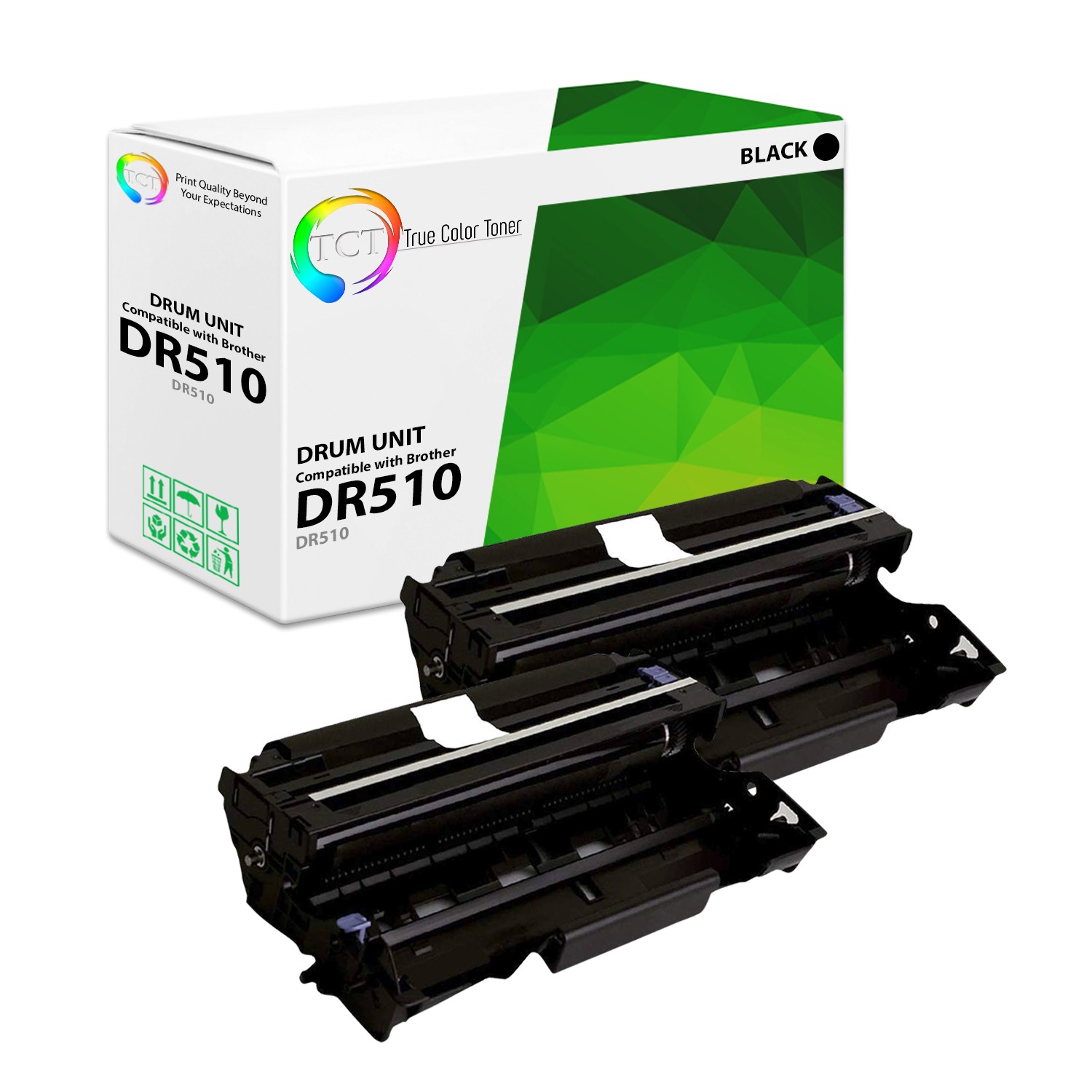 2PK TCT Compatible DR510 For Brother HL 5140 5130 5100 DCP 8040 8220 8440 Drum