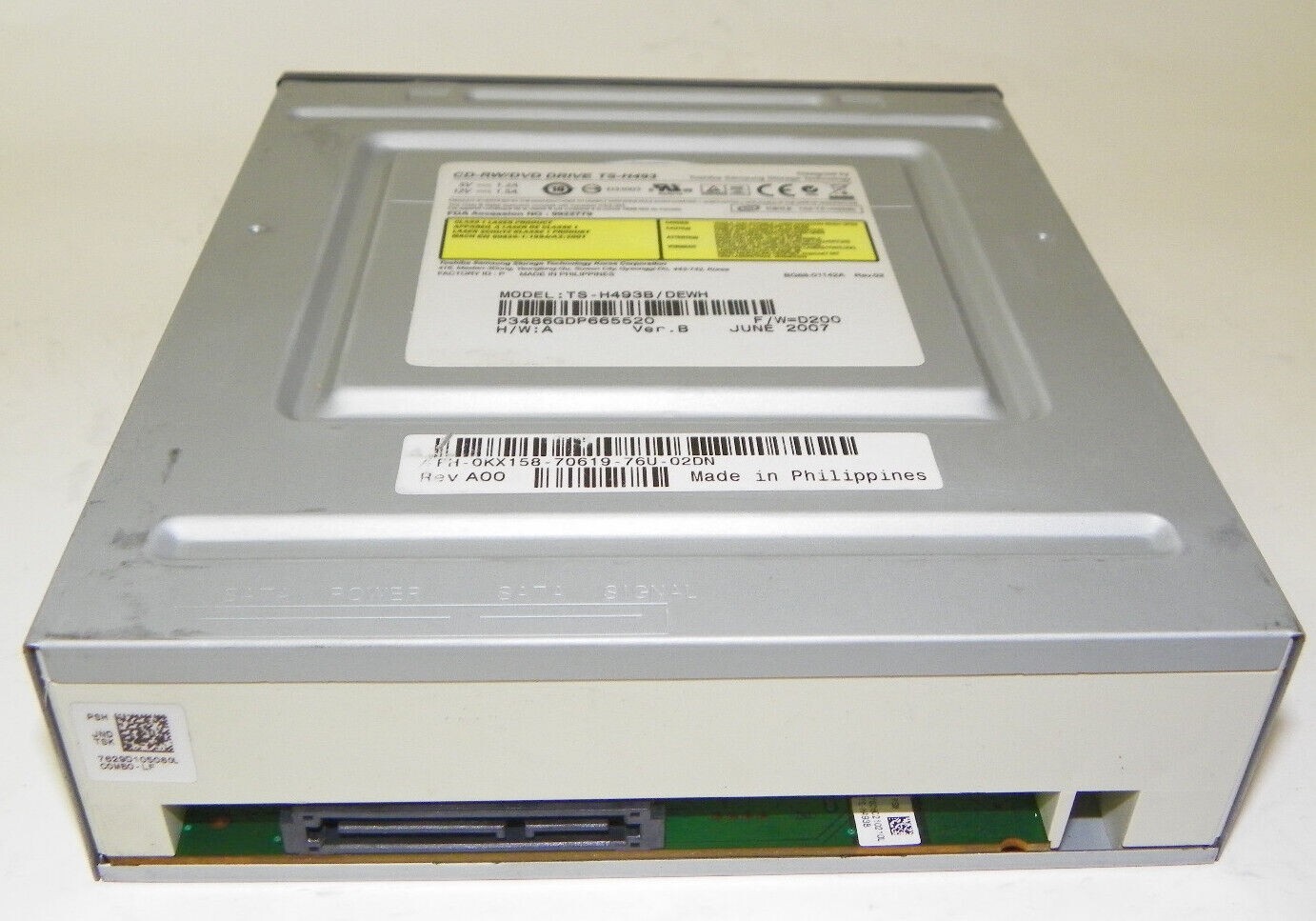 Toshiba Samsung TS-H493B/DEWH CD-RW/DVD DRIVE KX158 SATA Tested Working