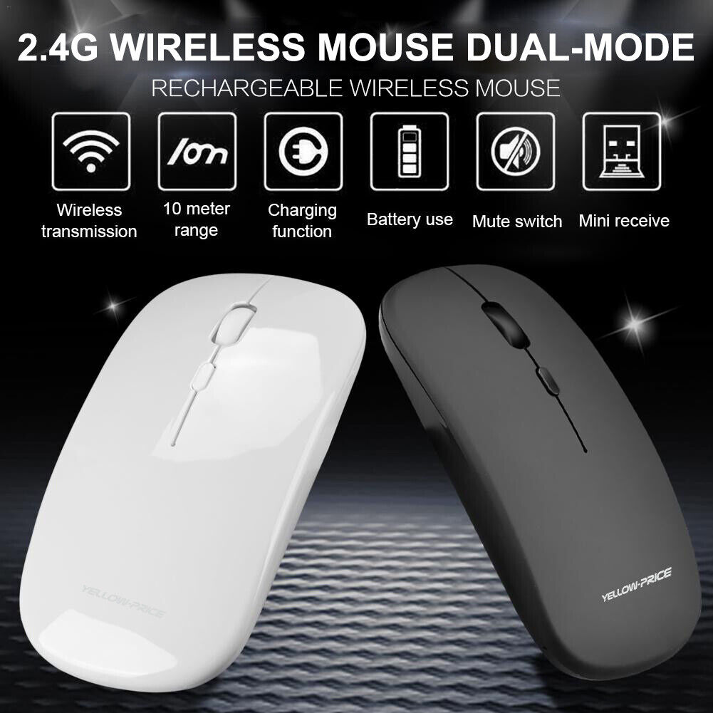 Dual Mode (Type C+2.4G Wireless) Optical Mouse and Pad for Dell, HP OMEN,Samsung