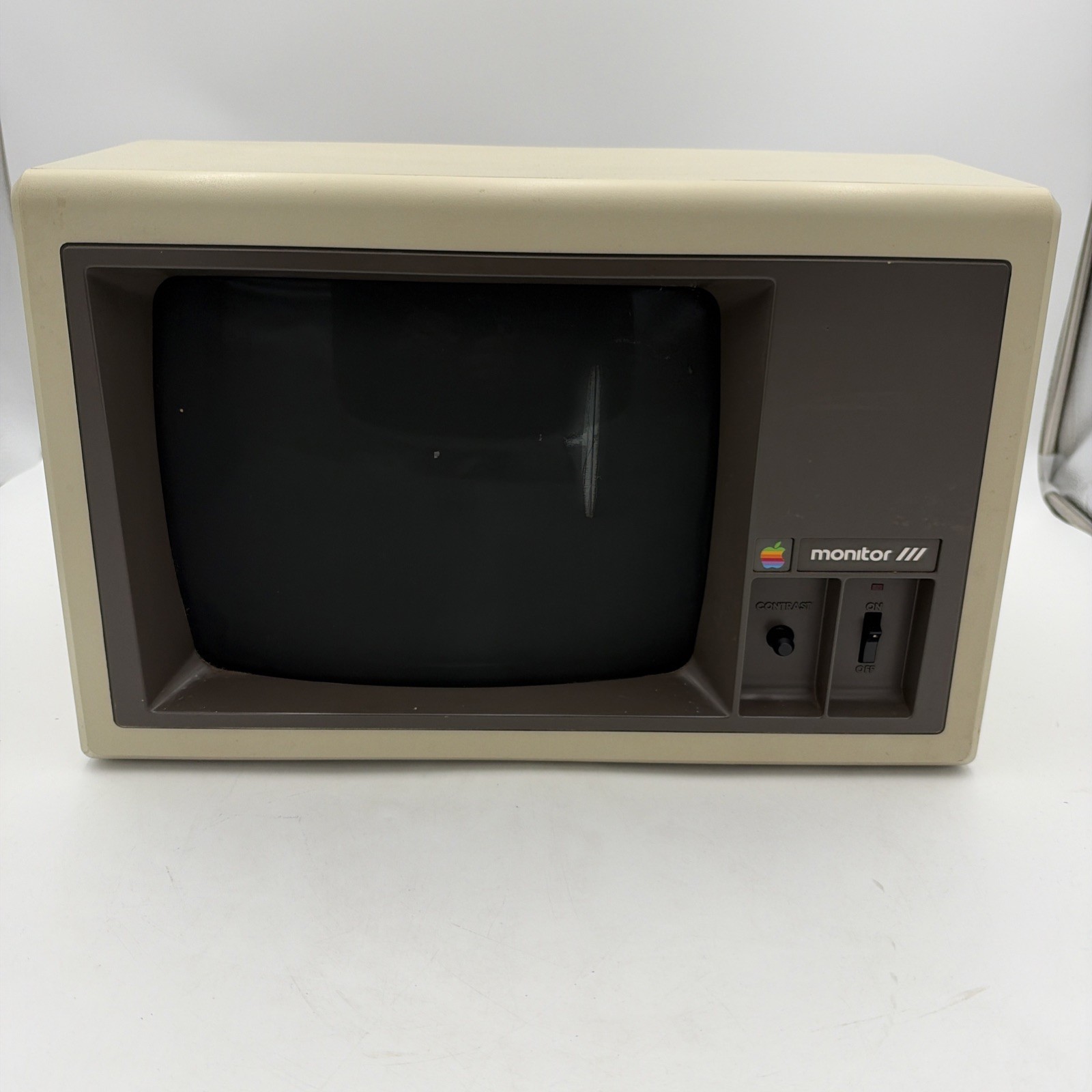 Vintage Apple Monitor III A3M0006 Green Monochrome CRT Tested Working