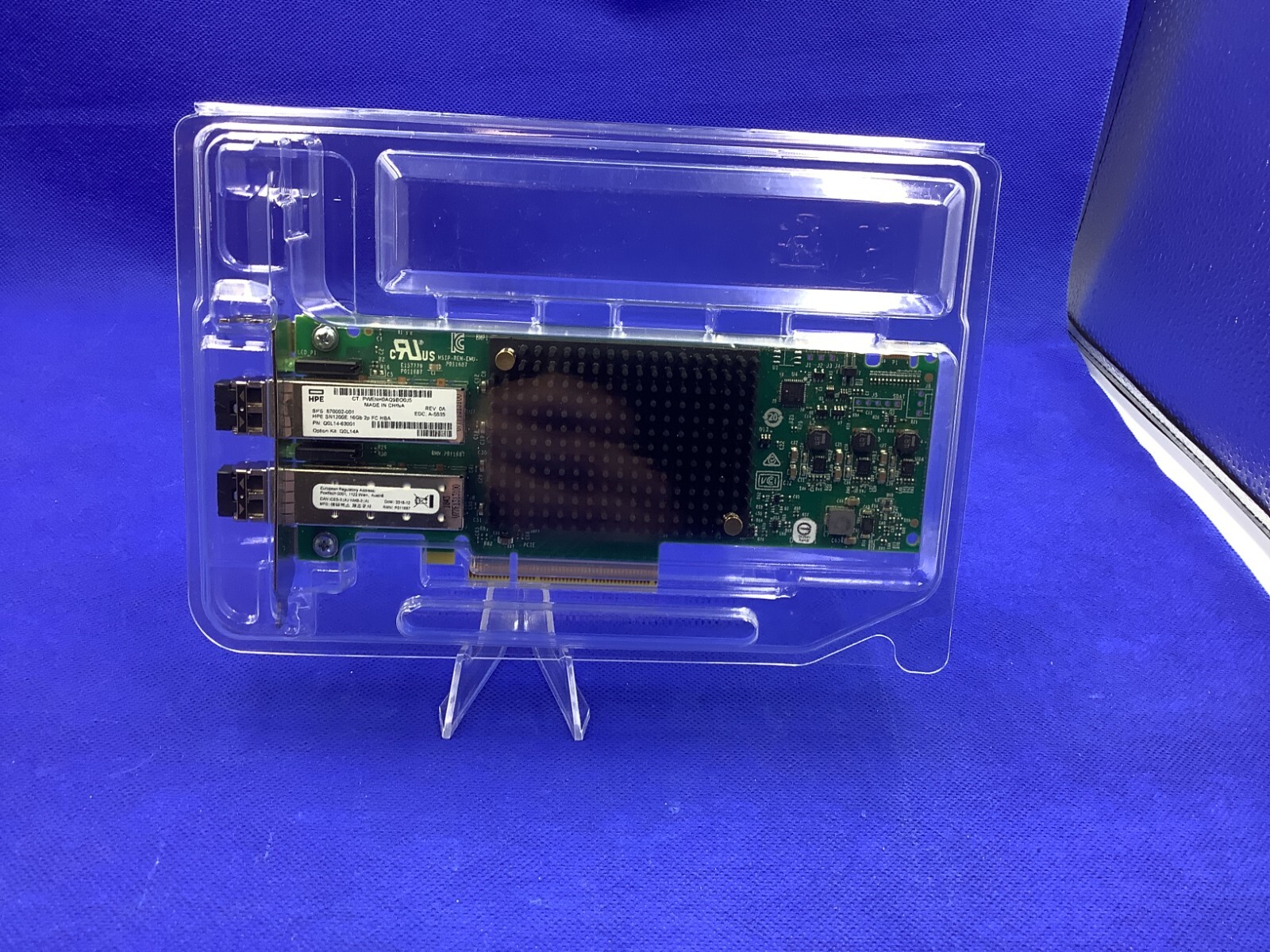 Both Brackets Q0L14A HPE STOREFABRIC SN1200E 16GB DUAL PORT HBA