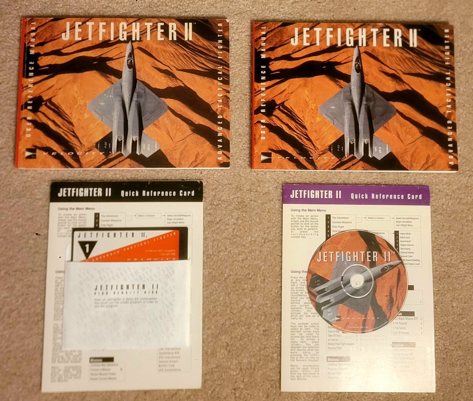 Jetfighter vintage computer game software