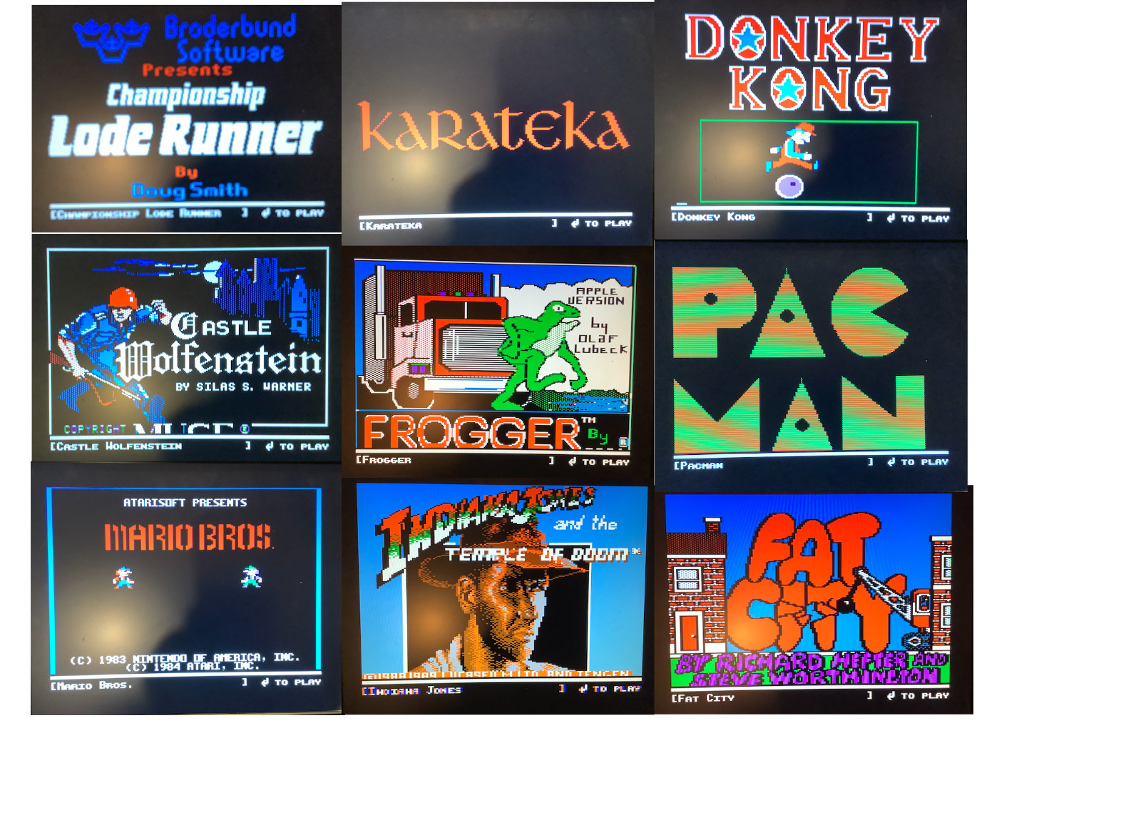 Apple IIe Computer 500+ Games/VGA Card/ Ext 80 Col Card SEE VIDEO