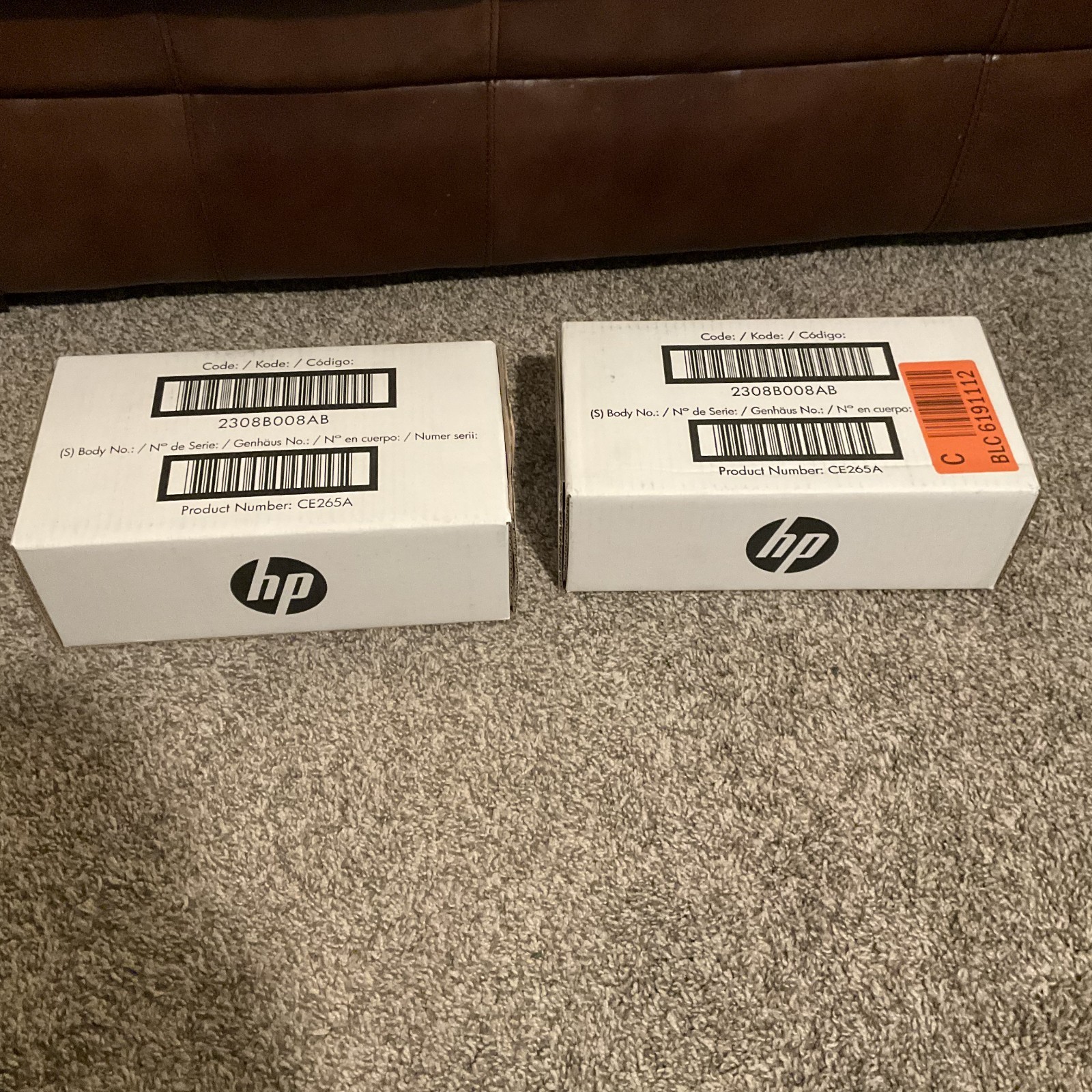 HP CE265A Waste Toner Set of 2 *New* Original OEM