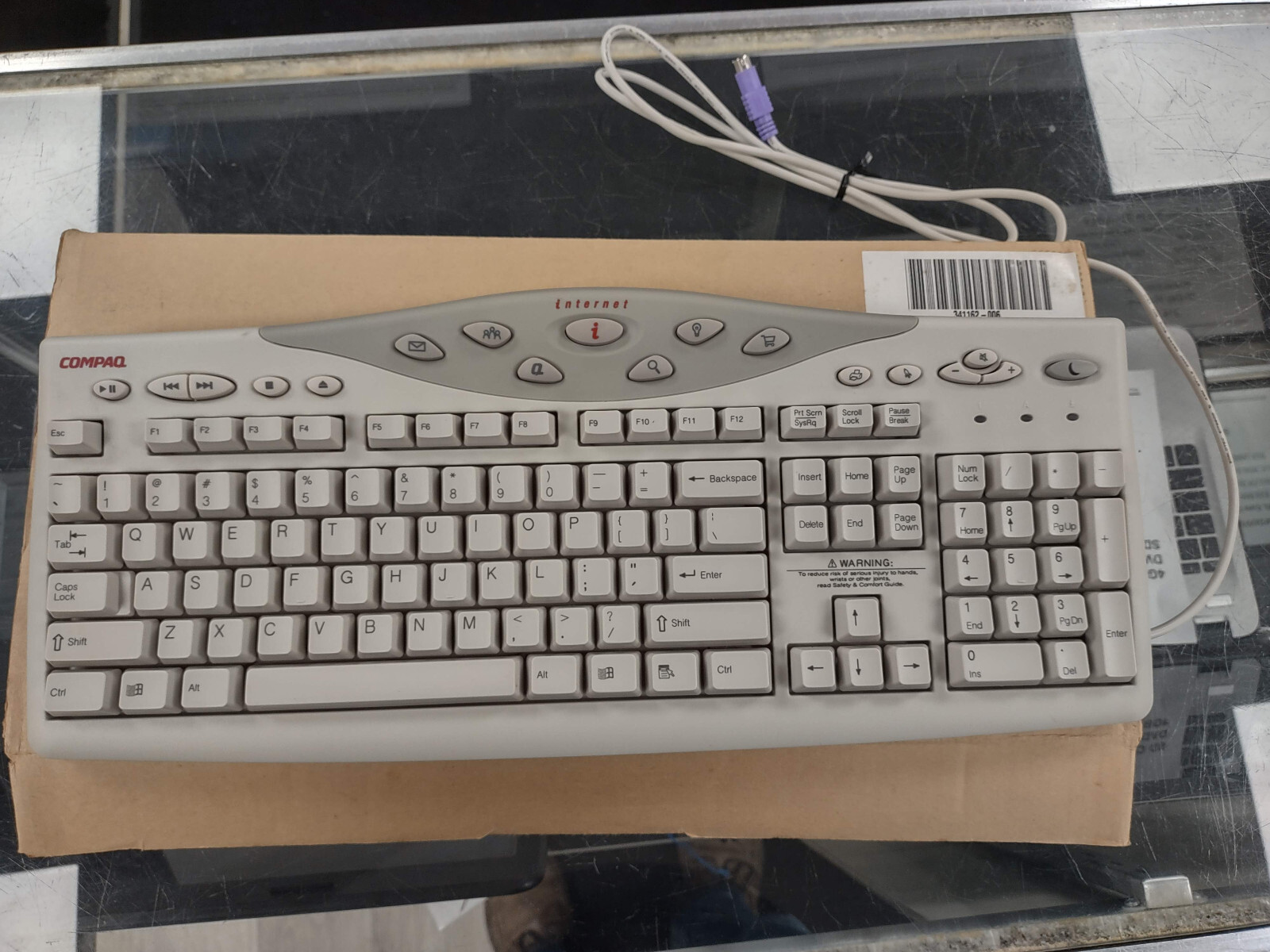PS2 Keyboard Genuine Compaq 341162-006 HP Dell Gateway IBM Sony emachines Clone