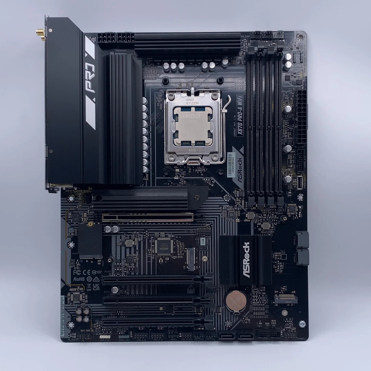 ASRock X870 Pro-A WiFi AM5 Motherboard Ryzen 7 9850X3D CPU Accessories Included