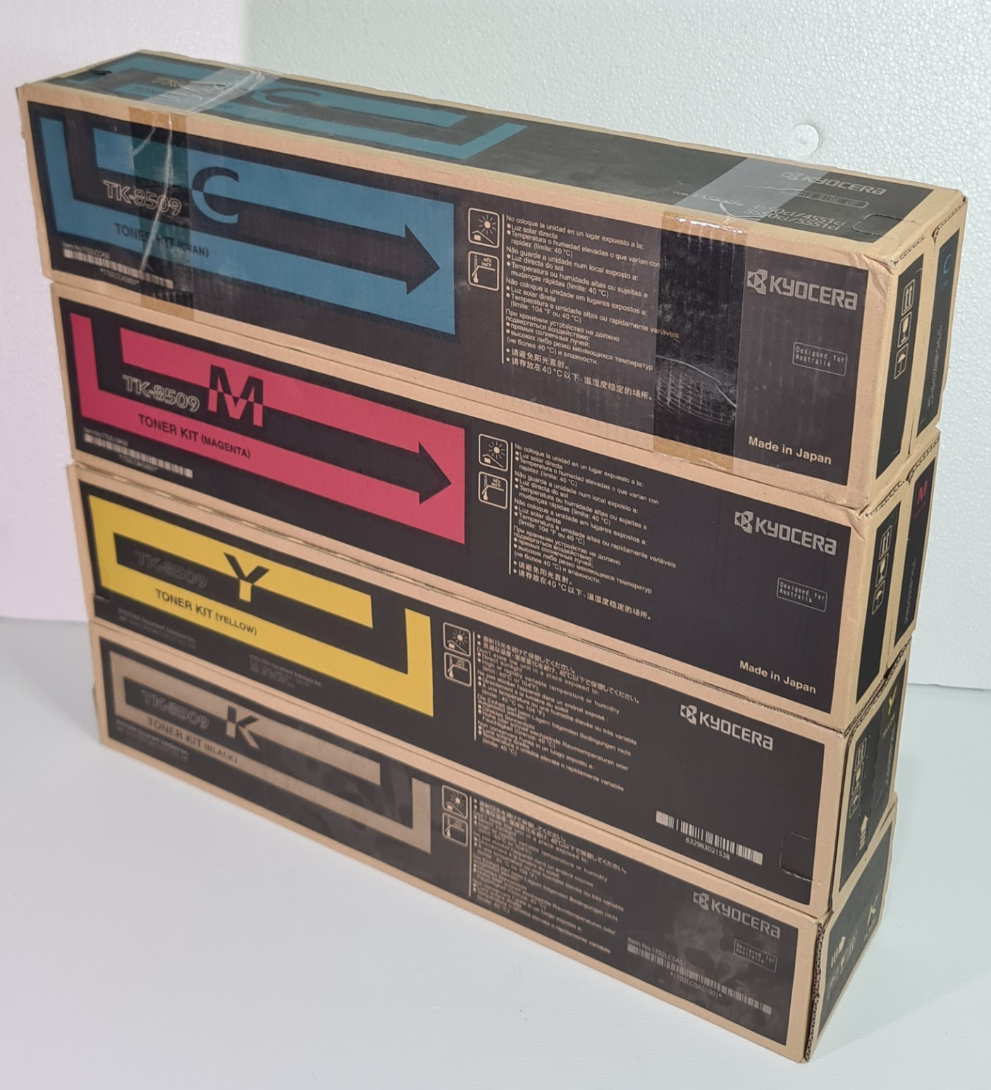 SET Kyocera Genuine TK8509K TK8509C TK8509M TK8509Y TASKALFA 4550CI 5550CI CMYK
