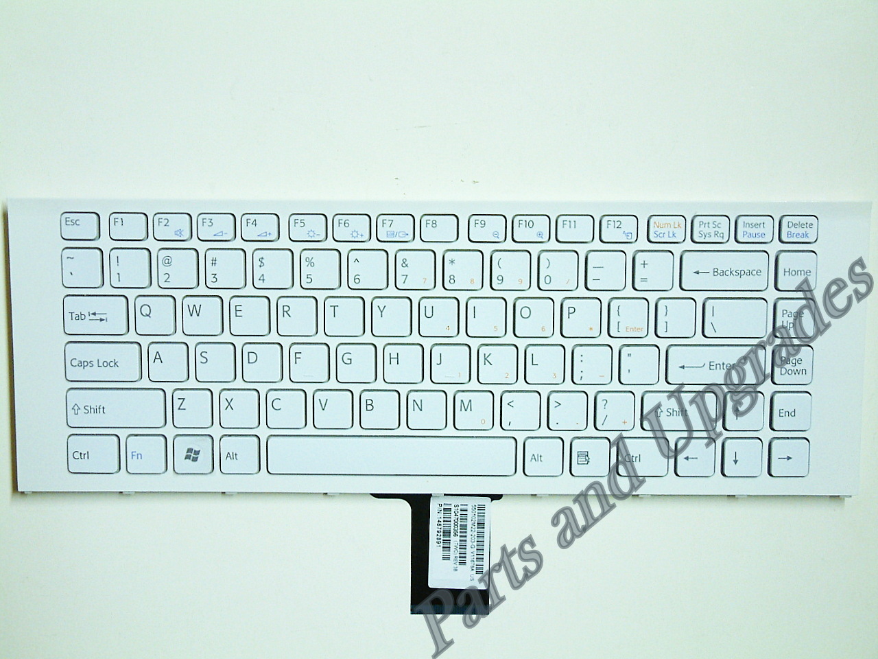 OEM Sony Vaio VPCEA VPC-EA PCG61317L PCG-61317L White US Keyboard With Frame NEW