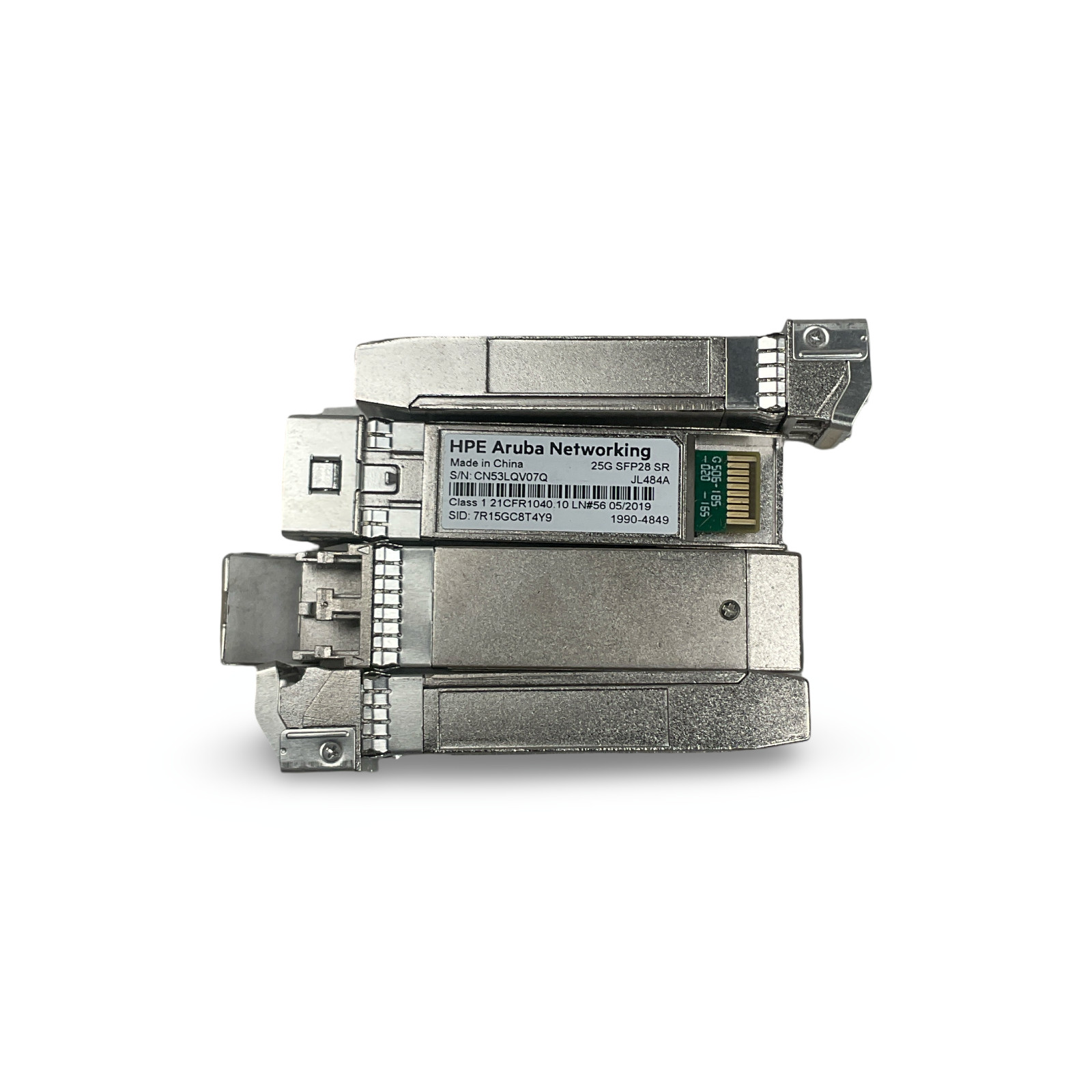 Lot Of 4 HPE Aruba JL484A 25G SFP28 SR Optical Transceivers