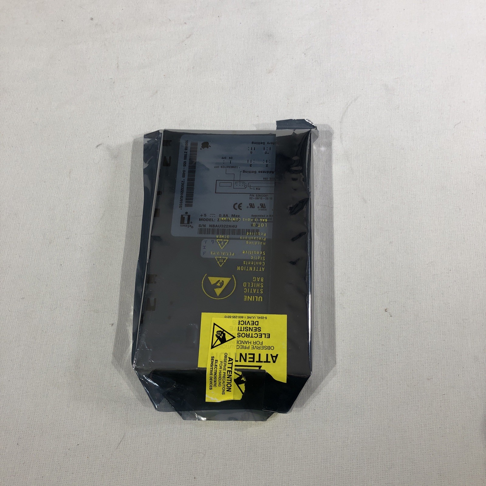 Iomega Z100si 100MB Internal Floppy Disk Drive for Apple Computers- Open