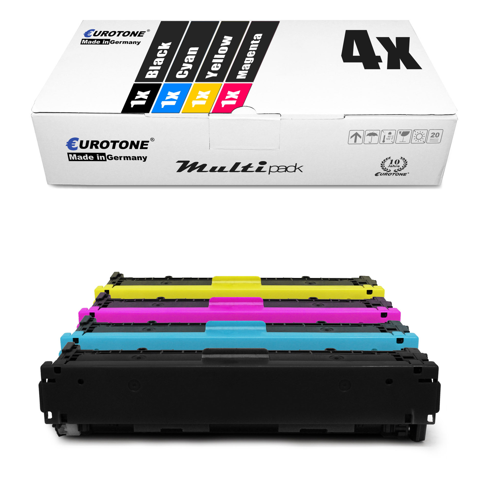 4X Eurotone Eco Toner XXL For HPE Color LaserJet Pro MFP M-281-FDN M-281-FW